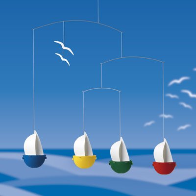 Flensted Sail Fun Boating Nursery Mobile