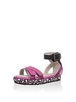 Clarks Sandalias planas Zeps Dew Inf (Magenta)