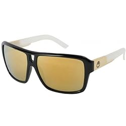Dragon Alliance The Jam Men's Large Fit Designer Sunglasses - Jet White/Bronze