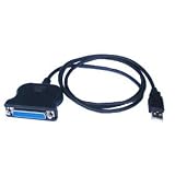 Dekcell USB to DB25 (Female) Parallel Printer Cable Adapter