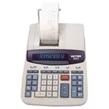Victor 2640-2 Commercial Desktop Printing Calculator - 12 Character(s) - Fluorescent - AC Supply Powered - 8" x 11.25" x 3"