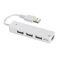 iBUFFALO �yPS3����m�F�ρzUSB2.0Hub �o�X�p���[ 4�|�[�g �z���C�g BSH4U06WH