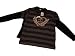 American Apparel 2 Pack for Kids   Baby Rib Long Sleeve Tee in Black (size 2T) and Mama & Dada Black Stripe Tee   Ships in 24 Hours!