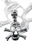 Extra Large Skull & Crossbone Pendant in Stainless Steel