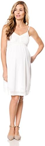 Seraphine Spaghetti Strap Embroidery Maternity Dress