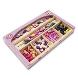 Melissa and Doug Happy Hearts Wooden Bead Set