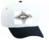White Cap with black and white, object, cultural