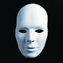 venezianische Maske neutral weiss Mann
