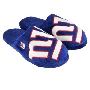NEW YORK GIANTS OFFICIAL LOGO PLUSH SLIPPERS SZ S