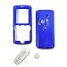 Sony Ericsson W810i W810 Snap-On Solid Dark Blue Crystal Case Cover with Removable Swivel Belt Clip
