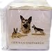 German Shepherd Family Stationery Note Cube by Artist Robert May