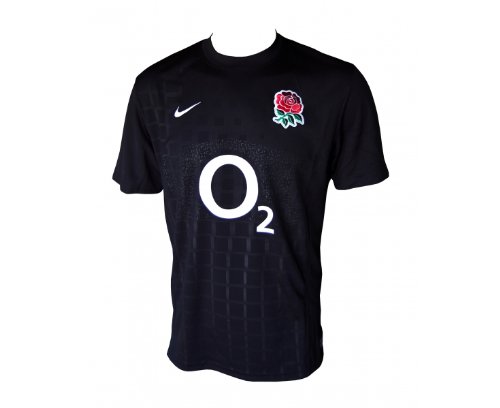 Nike England Rugby Union Away Shirt 2011 2012 Juni Black 13 (XLB)