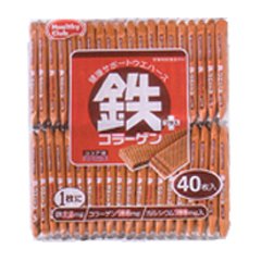 【ハマダコンフェクト】鉄プラスコラーゲンウエハース 40枚入り