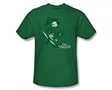Green Arrow The Emerald Archer Adult S/S T-shirt in Kelly Green by DC Comics