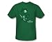 Search : Green Arrow The Emerald Archer Adult S/S T-shirt in Kelly Green by DC Comics