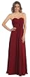 Prom Chiffon Strapless Sweetheart Dress Long Gown #2875
