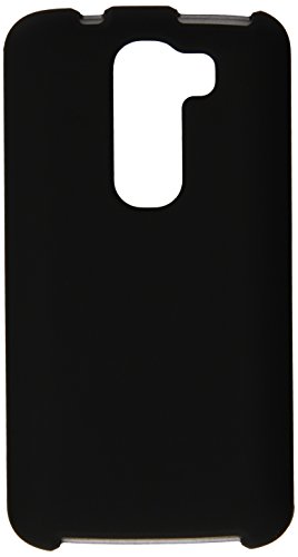 HR Wireless Rubberized Cover Case for LG G2 Mini LS885 - Retail Packaging - Black