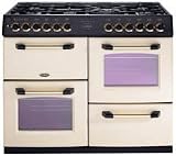 100cm Dual Fuel Range Cooker Black / Gold (Sandringham100DF_BK)