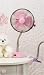 Deco Breeze Colored Gooseneck Desktop Fan in Pink