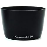 JJC replacement Canon ET-60 Lens Hood for CANON EF 75-300mm f/4-5.6 II, EF 75-300mm f/4-5.6 II USM, EF 75-300mm f/4-5.6 III, EF 75-300mm f/4-5.6 III USM, EF 90-300mm f/4.5-5.6, EF 90-300mm f/4.5-5.6 USM, EF-S 55-250mm f/4-5.6 IS, EF-S 55-250mm f/4-5.6 IS IIby JJC