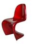 4 PCS Set Modern Red "S" Shape Chairs - Model#A603R