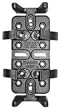 RAM Mount Universal Finger Grip Cradle on Aluminum Motorcycle Brake Mount (RAM-B-174-UN4U)
