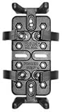 RAM Mount Universal Finger Grip Cradle on Aluminum Motorcycle Brake Mount (RAM-B-174-UN4U)