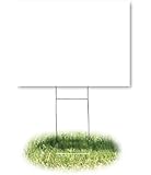 Headline Sign 4781 Yard Sign, Blank, White, 18 Inches by 24 Inches