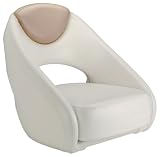Attwood Avenir Sport Bucket Seat without Bolster Beige / White