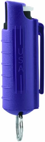 Mace Brand Police Strength Pepper Spray 10% Formula with Key Case (Purple)