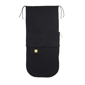 Buggysnuggle Fleece Footmuff (Plain Black)