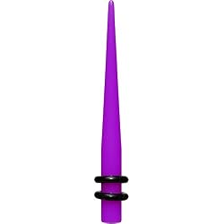 4 Gauge Acrylic Purple Taper