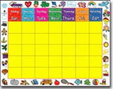 Amazon.com : Carson Dellosa Calendar: Kid-Drawn Border Calendar (0395 ...