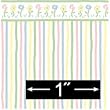 1:24 Scale Crayons Dollhouse Wallpaper