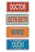 Karen Foster Design - License Plates - Medical - Ouch - Doctor - Nurse