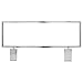 Gridwall Sign Holder 22" x 7" Horizontal Metal Chrome