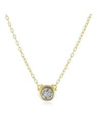 GURHAN "Moonstruck" White Diamond Two-Tone Pendant Necklace, 17"