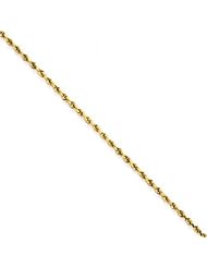 WomenS Anklet in 14kt Yellow Gold - Mirror Polish - Outstanding