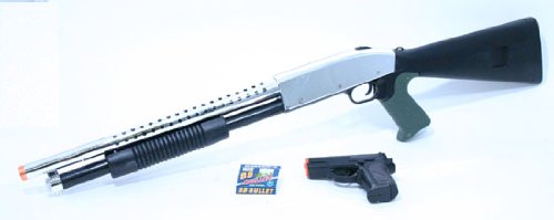 Shotgun and Pistol Black Airsoft Package airsoft 