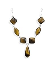 Marquise and Pear Shape Tigers Eye Necklace