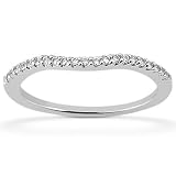 0.10 Ct Round Cut Diamond Anniversary Band In Pave Setting SI2-H