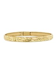 Children / Teen 14K Yellow Gold Flexible Bangle 4.7mm Wide