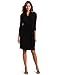 Karen Kane Women's 3/4 Sleeve Cascade Wrap Dress, Black, Medium