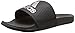 adidas Men's Adilette Comfort Slides Sandals, Core Black/Silver Metallic/Core Black, 13