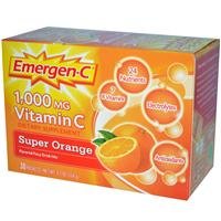 Emergen-C Vitamin C Fizzy Drink Mix, 1000 mg, Super Orange, 0.3 Ounce Packets 30 packets