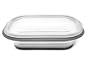 FoldTuk 6 Cup Rectangular Collapsible Bakeware and Storage Container, Black