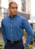 Big Mens Wrinkle Resistant End-On-End Dress Shirt by Port Authority (Big & Tall and Regular Sizes)