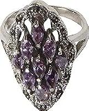 Sterling Silver Mens Ring Jewelry with Gemstone Handmade Christmas Present (rng297)