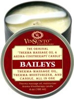 Vinotherapy BAILEY'S Warm Moisturizer, Massage Oil, and Candle All-in-one (round shape)