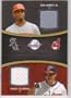 2008 Sweet Spot Swatches Dual #'dGS Ken Griffey Jr / Grady Sizemore - Cincinnati Reds / Clevland Indians (Piece of Authentic Game-Worn Jersey) (Baseball Cards)